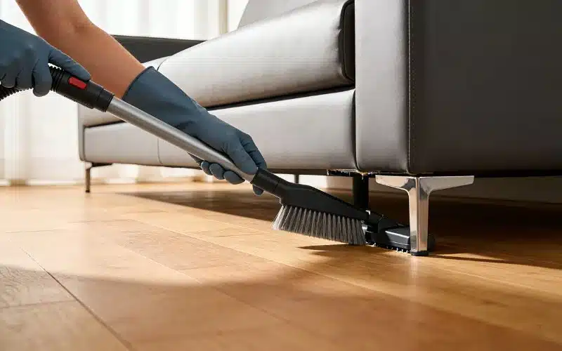 deep cleaning behind furniture Sacramento